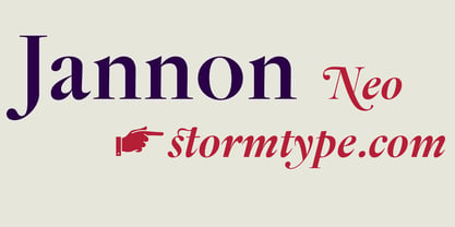 Jannon Pro Font Poster 11