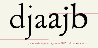 Jannon Pro Font Poster 5