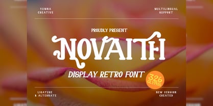 Novaith Font Poster 1