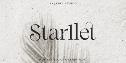 Starllet Font Poster 1