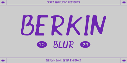 Berkin Blur Font Poster 1