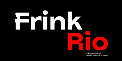 Frink Rio Font Poster 1