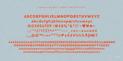 Sunny Sumo Font Poster 2