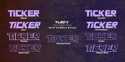 Flasty Font Poster 2