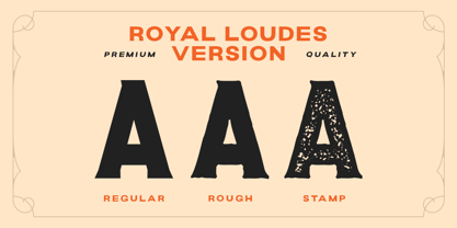 Royal Loudes Font Poster 2