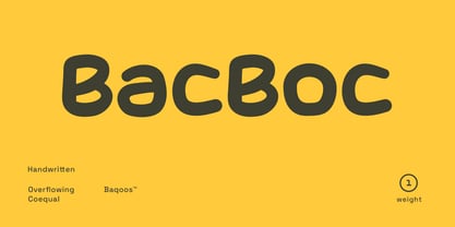 Bacboc Font Poster 1