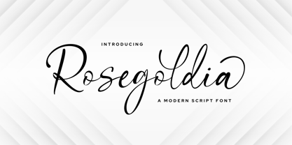 Rosegoldia Font Poster 1