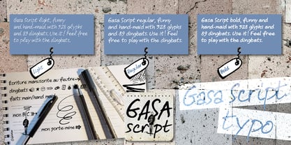 Gasa Script Reg Font Poster 5