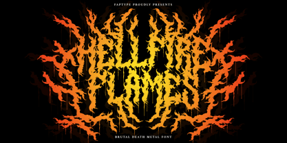 Hellfire Flames Font Poster 1