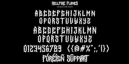 Hellfire Flames Font Poster 8