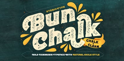 Bun Chalk Font Poster 1