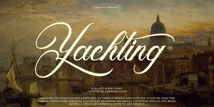 Yachting Font Poster 1