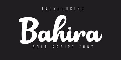 Bahira Font Poster 1