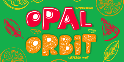 Opal Orbit Font Poster 1