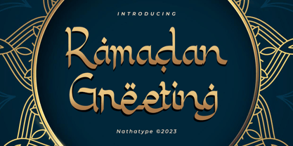 Ramadan Greeting Font Poster 1