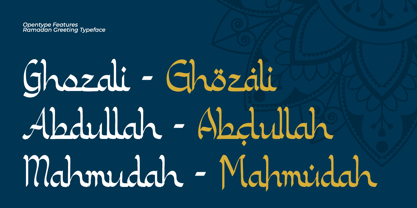 Ramadan Greeting Font Poster 8