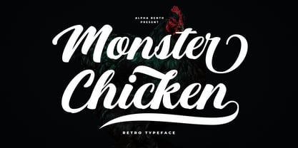 Monster Chicken Font Poster 1