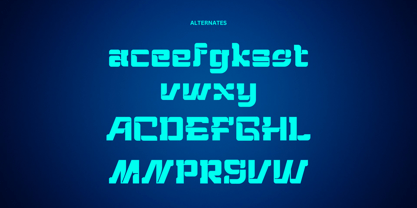 Hightech Font Poster 15