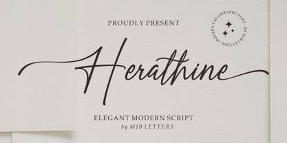 Herathine Font Poster 1