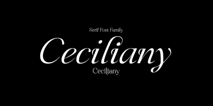 Ceciliany Font Poster 1