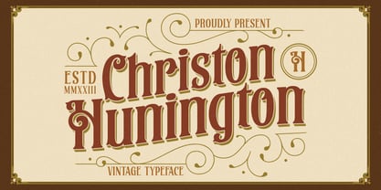 Christon Hunington Font Poster 1