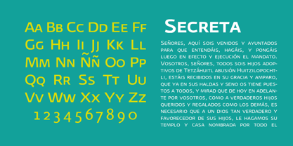 Secreta Font Poster 3