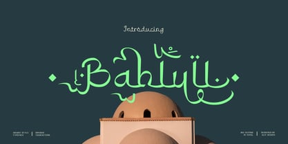 Bahlull Font Poster 1