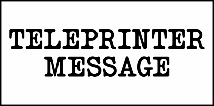 Teleprinter Message JNL Fuente Póster 2