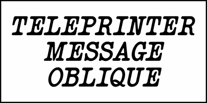 Teleprinter Message JNL Fuente Póster 4