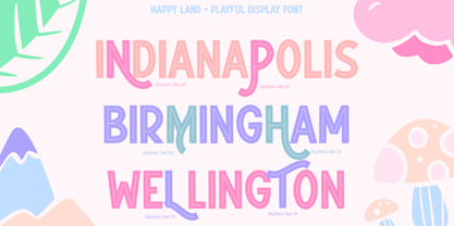 Happy Land Font Poster 6