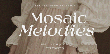 Mosaic Melodies Font Poster 1