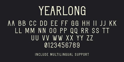 Yearlong Font Poster 11