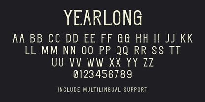 Yearlong Font Poster 12