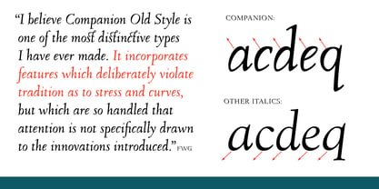 Companion Old Style Font Poster 3