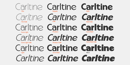 Carltine Font Poster 2
