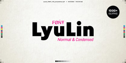 Lyu Lin Font Poster 1