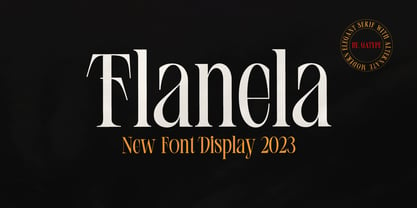 Flanela Font Poster 1