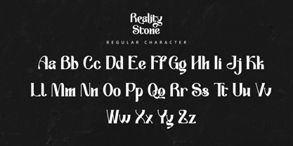Reality Stone Font Poster 7