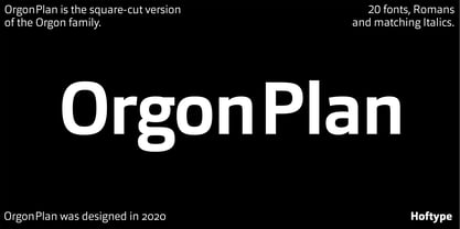 Orgon Plan Font Poster 1