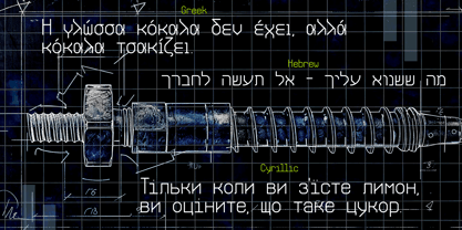 Drafted Font Poster 4