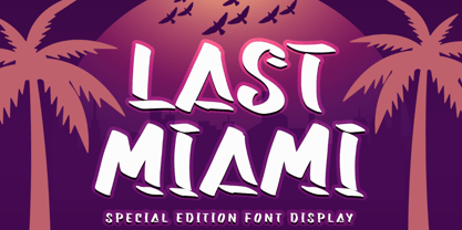 Last Miami Font Poster 1