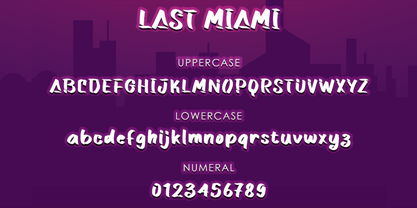 Last Miami Font Poster 7