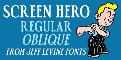 Screen Hero JNL Font Poster 1