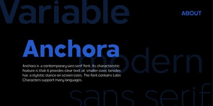 Anchora Font Poster 3