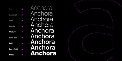 Anchora Font Poster 2
