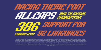 Racers Energy Font Poster 7