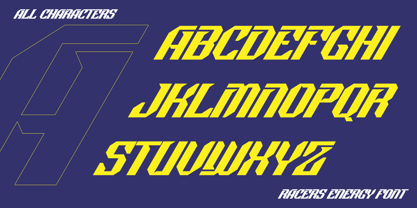 Racers Energy Font Poster 8