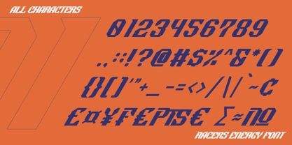 Racers Energy Font Poster 9