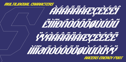 Racers Energy Font Poster 10