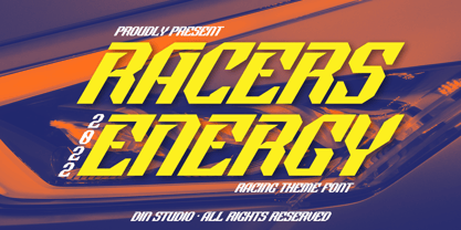 Racers Energy Font Poster 1